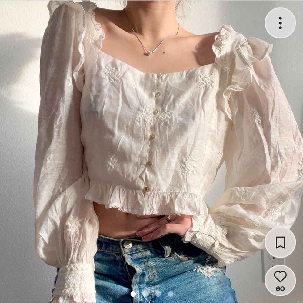SOLD on Merc || FREE PEOPLE blouse